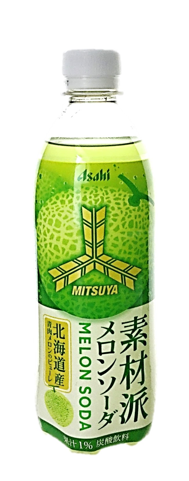 三ツ矢素材派メロンソーダ500ml アサ