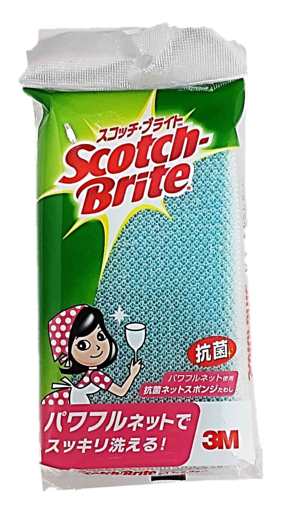 3M抗菌ネットスポンジ1個 スリーエムジャパン