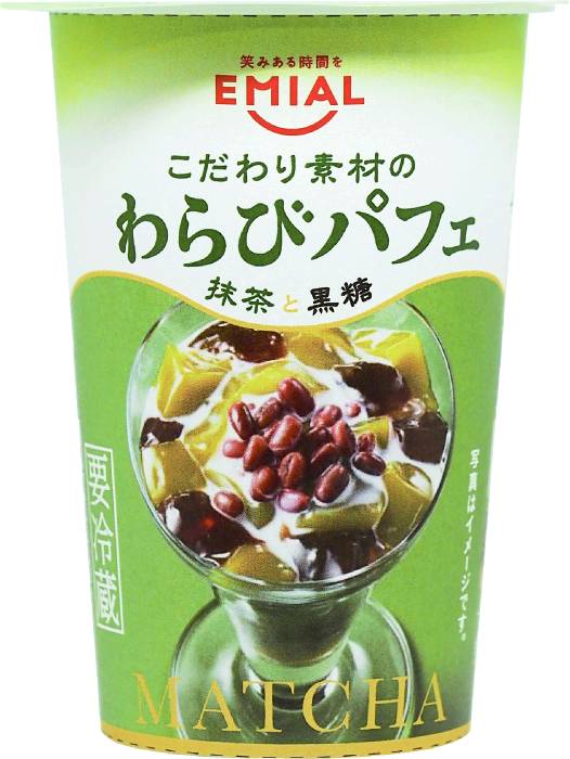 わらびパフェ 抹茶と黒糖190g EMI