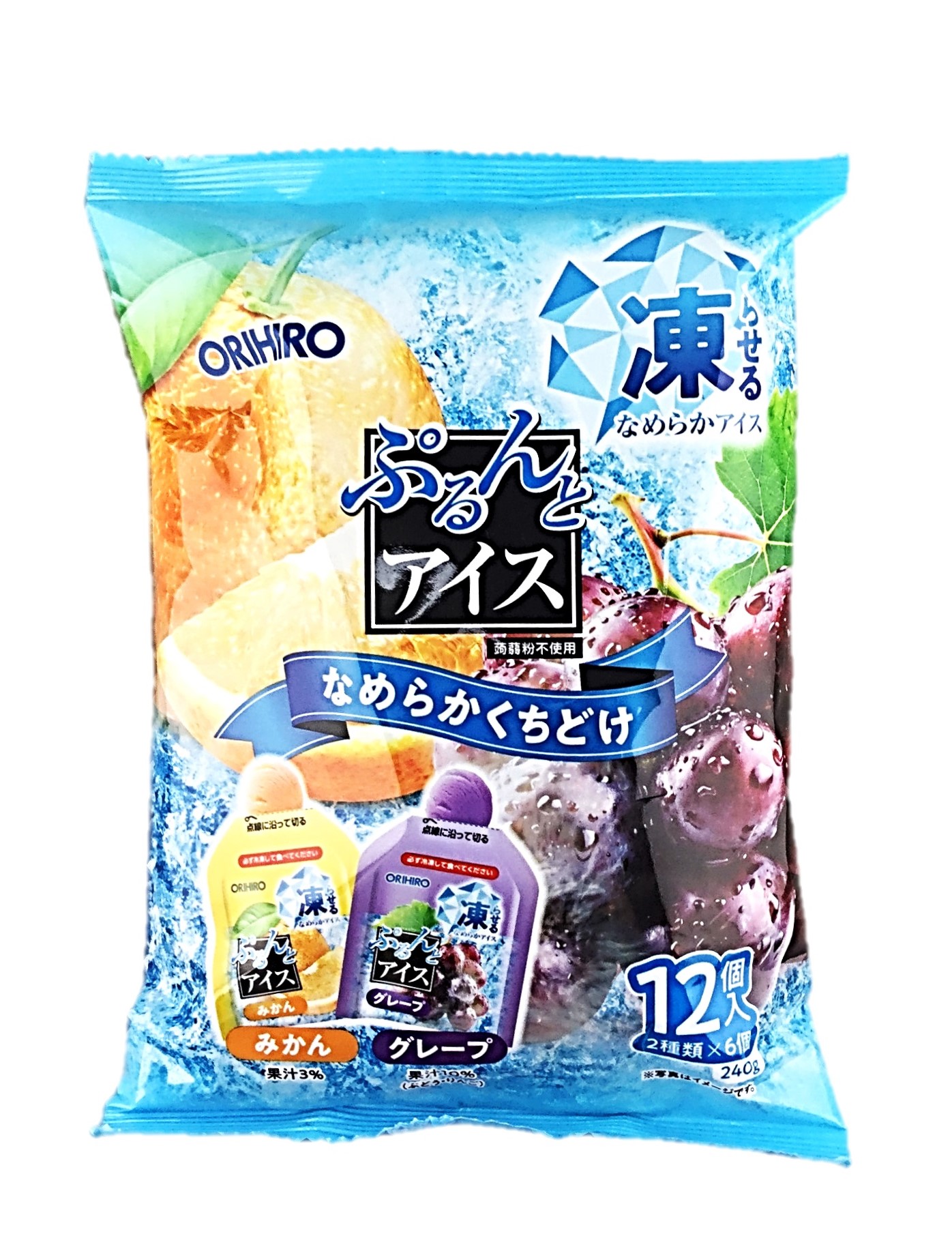 ぷるんとアイスみかんグレープ240g オ