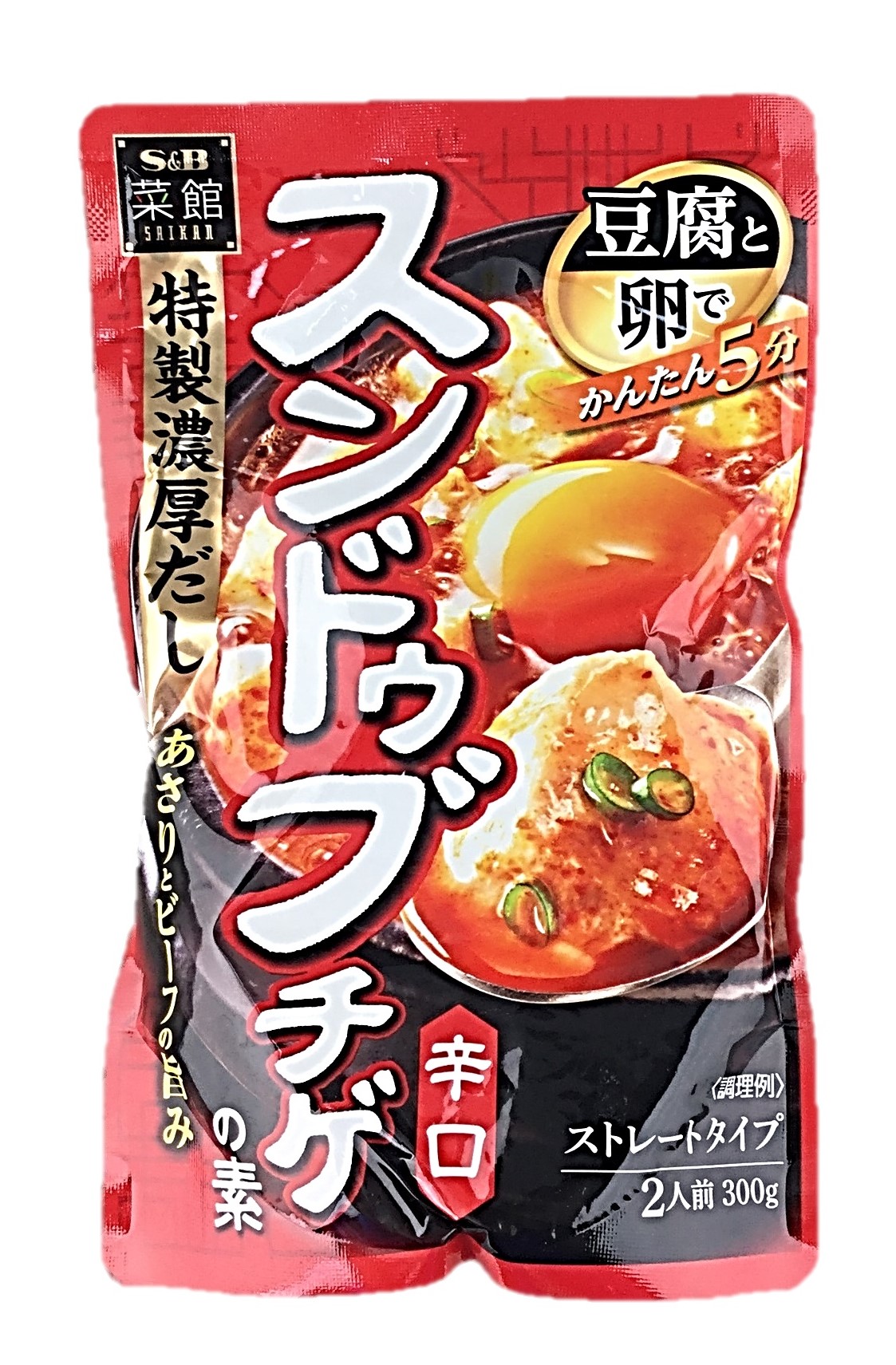 菜館 スンドゥブチゲの素 辛口300g