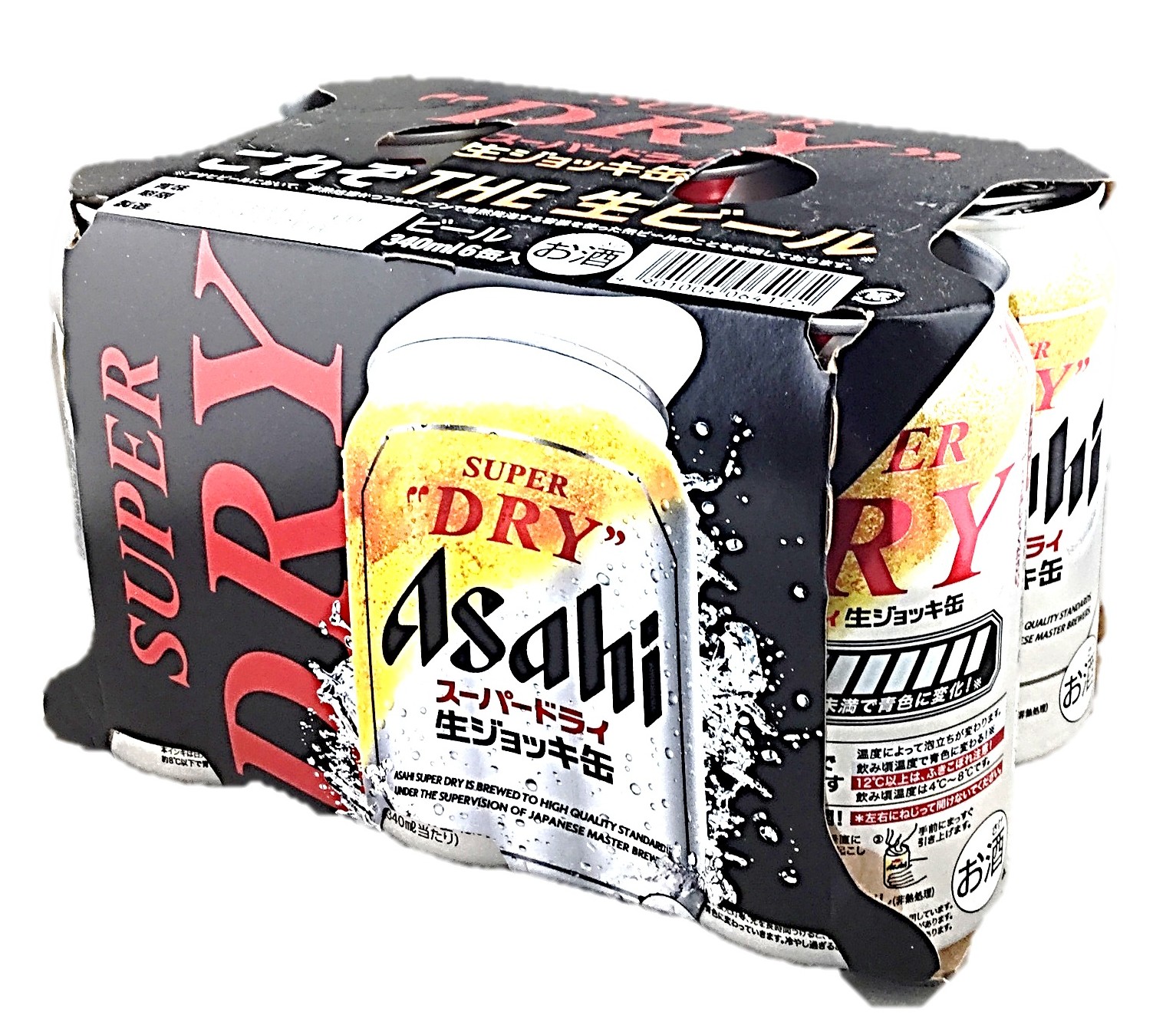 スーパードライ生ジョッキ缶 示温缶340