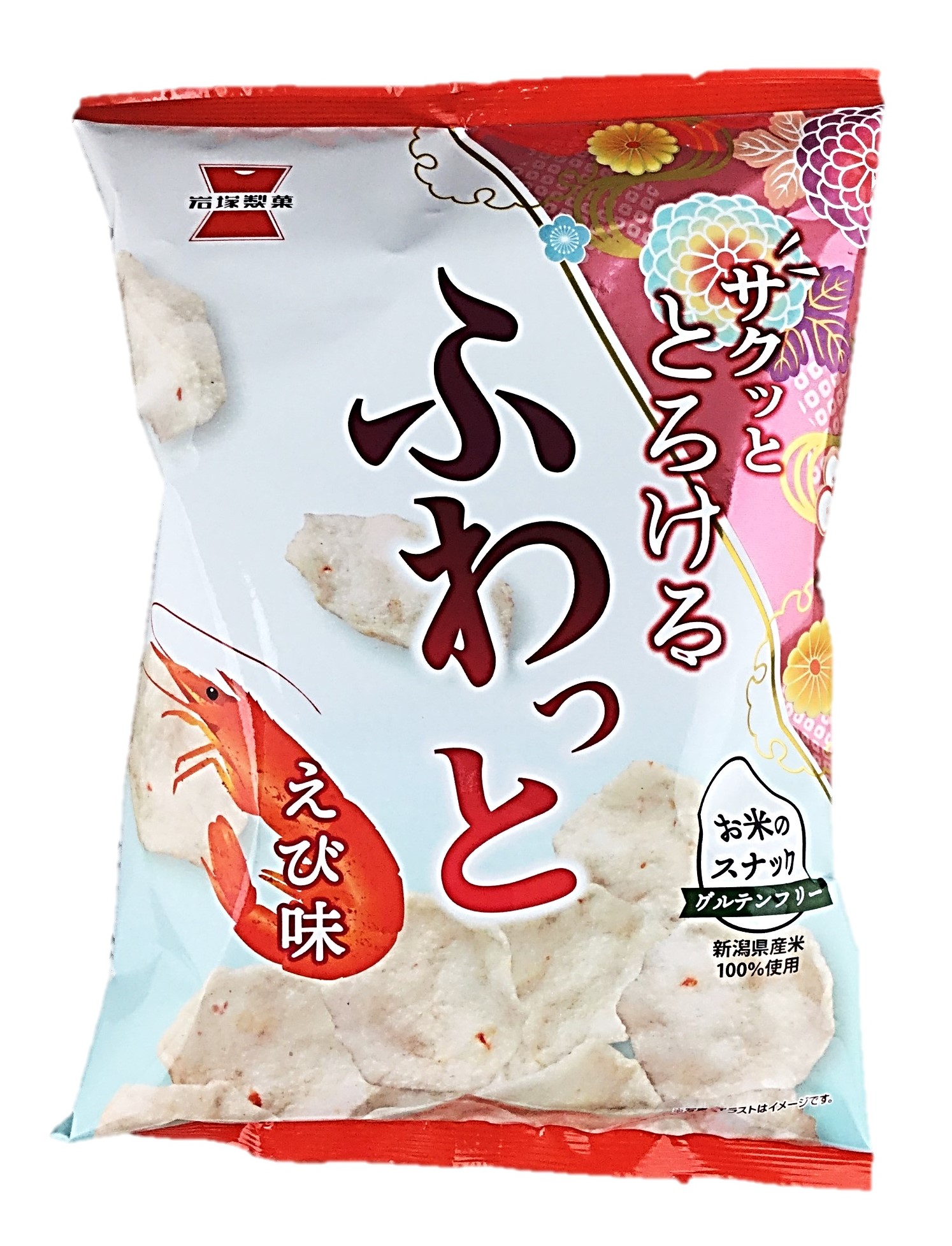 ふわっとやわらかえび味45g 岩塚製菓