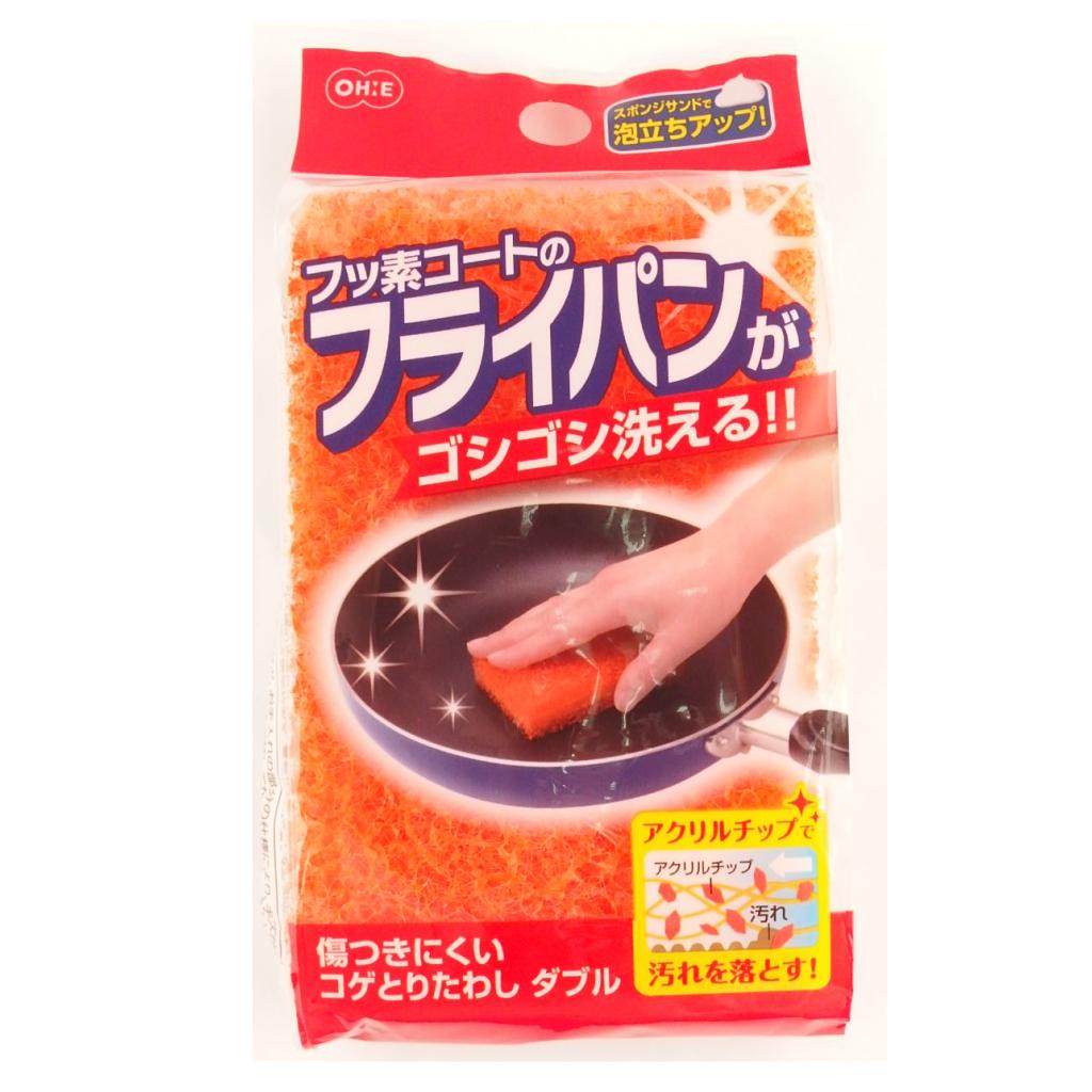 傷つきにくいコゲとりたわしW1個 オーエ