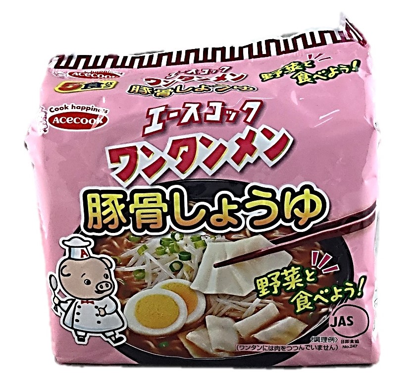 ワンタンメン 豚骨しょうゆ 5食パック4