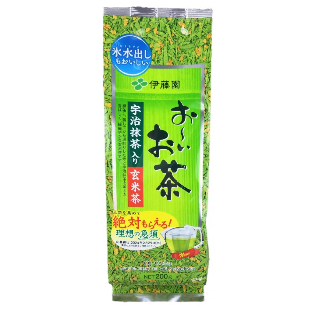 おーいお茶宇治抹茶入り玄米茶200G 伊