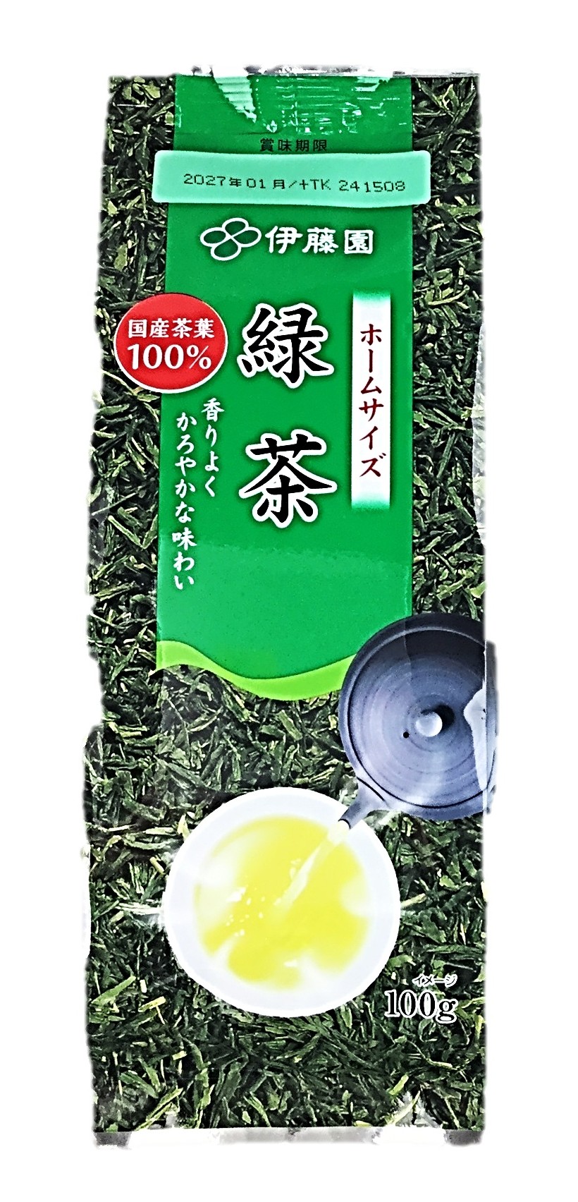 ホームサイズ緑茶100g100g 伊藤園