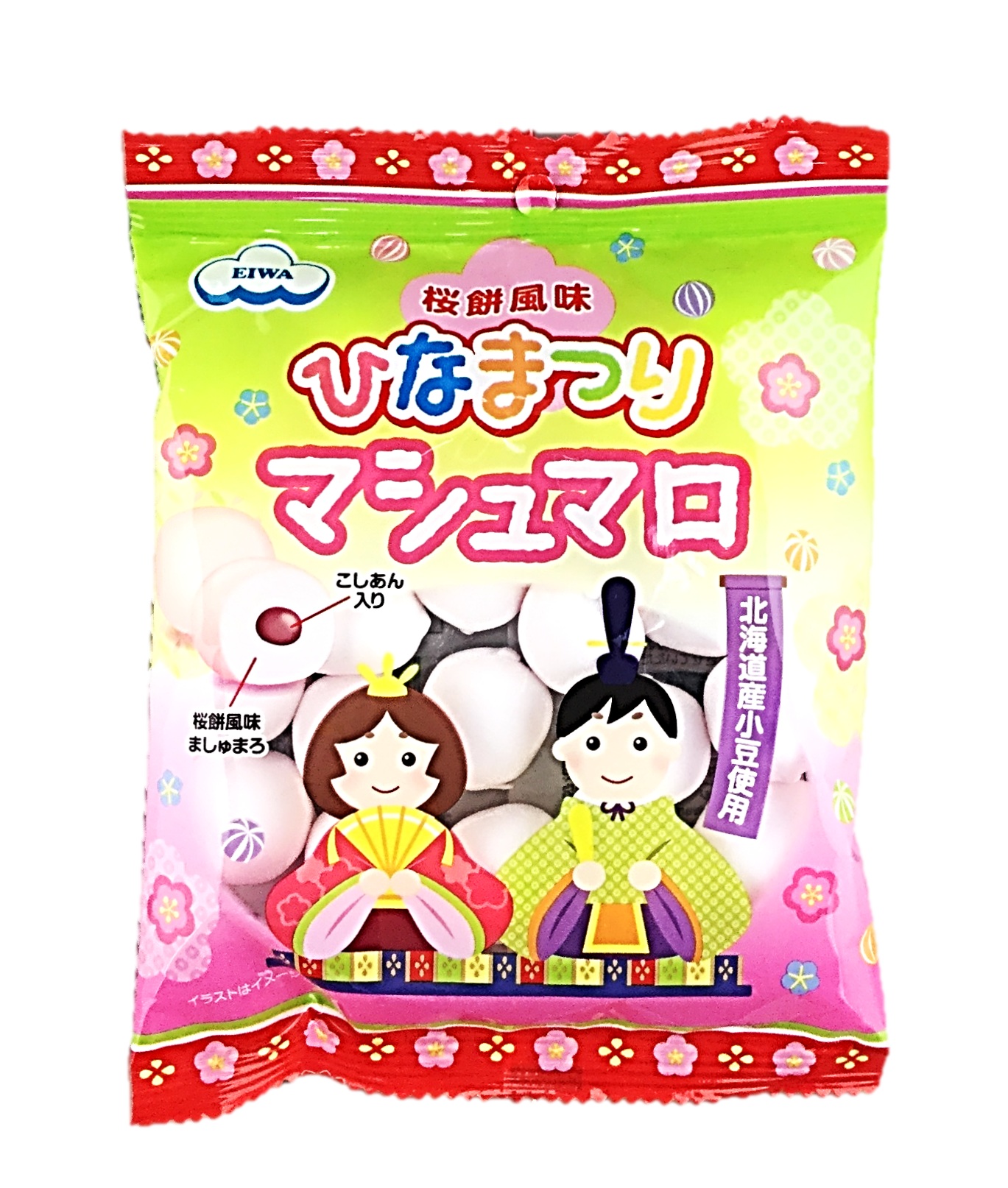 雛 桜餅風味マシュマロ60g エイワ