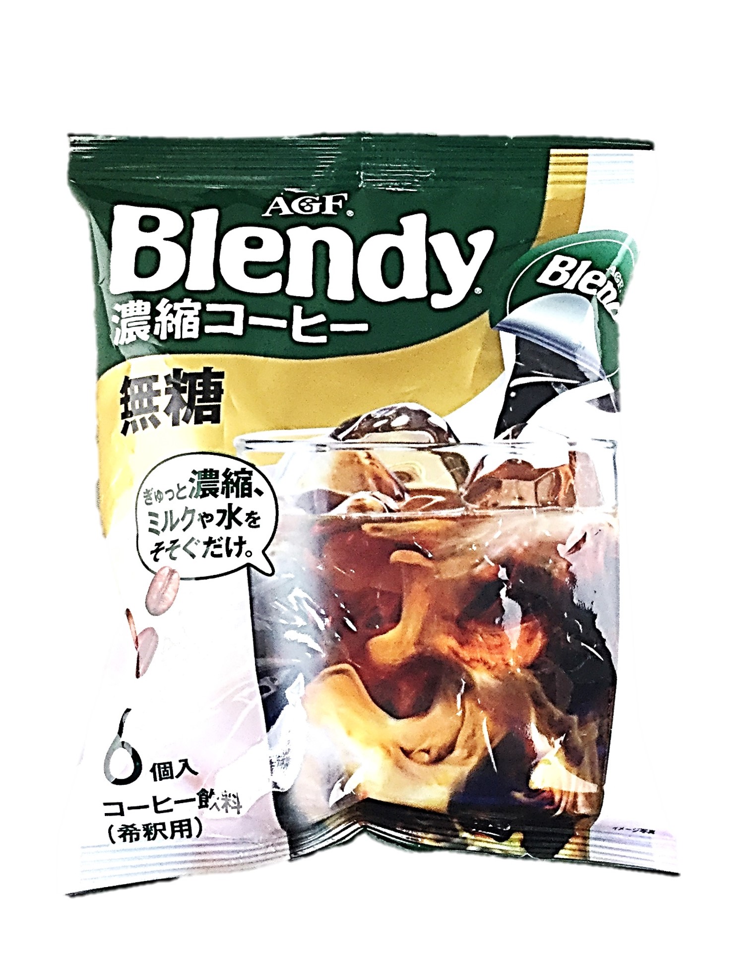 ブレンディポーション無糖18gx6 味の