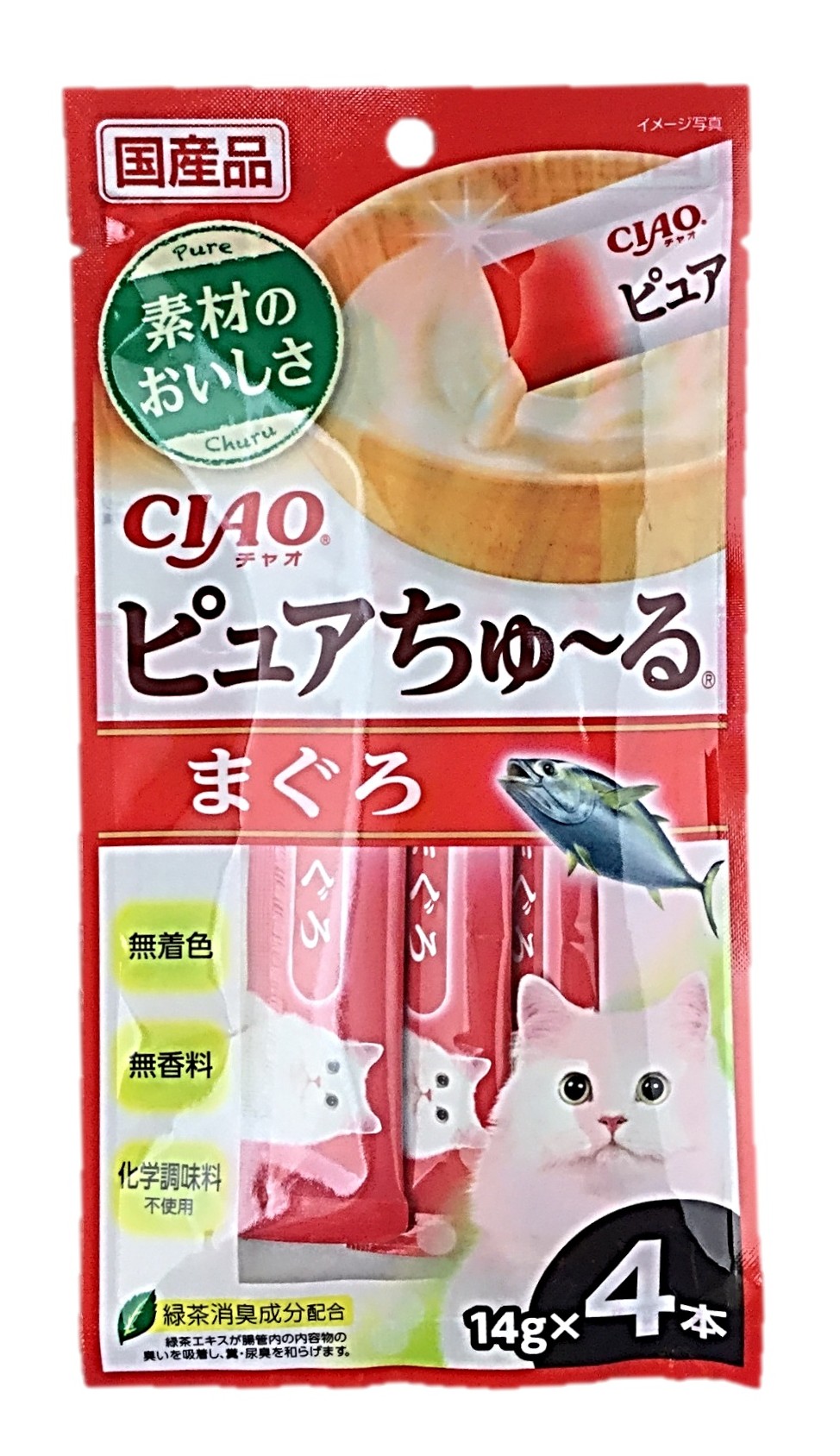 ピュアちゅ~る まぐろ14g×4本 いな