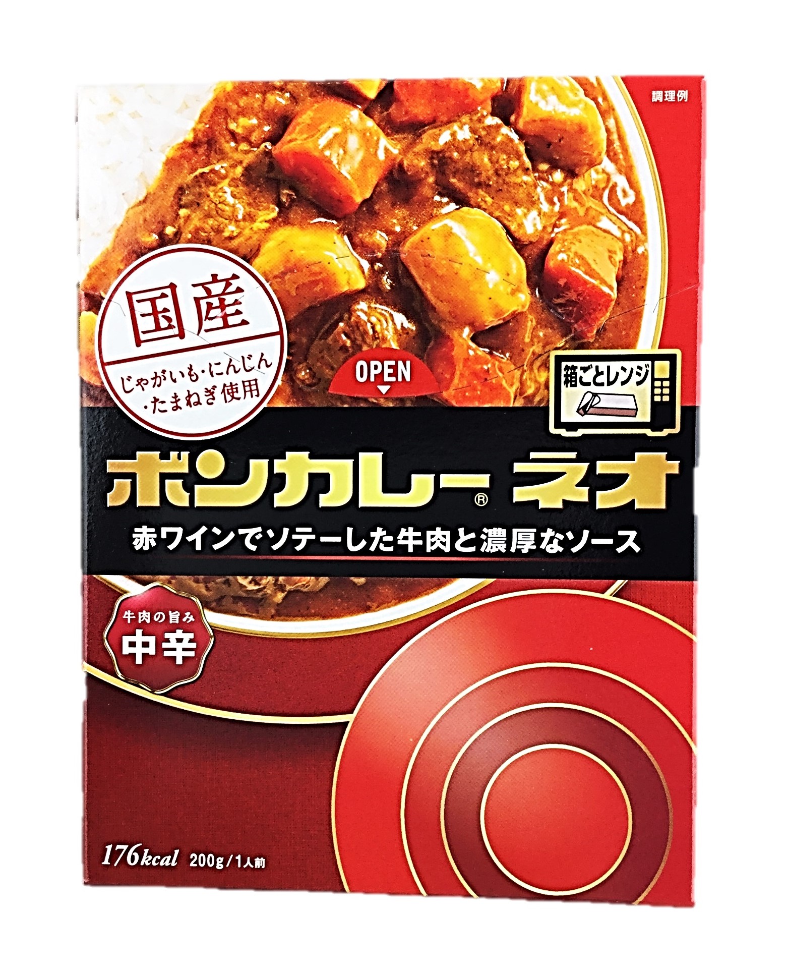 ボンカレーネオ 牛肉の旨み 中辛200g