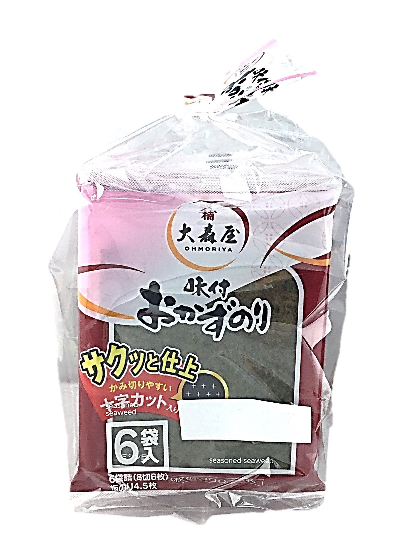 おかずのり6袋サクッと仕上8切6枚6袋