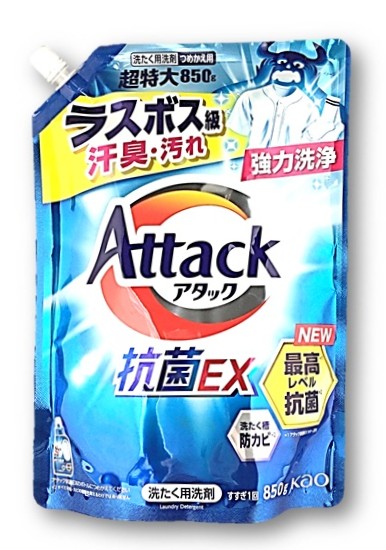 アタック抗菌EX つめかえ用850G 花