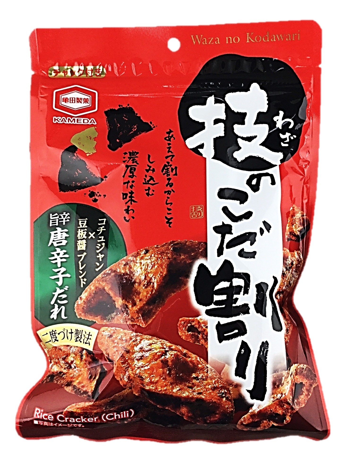 技のこだ割り旨辛唐辛子100g 亀田製菓