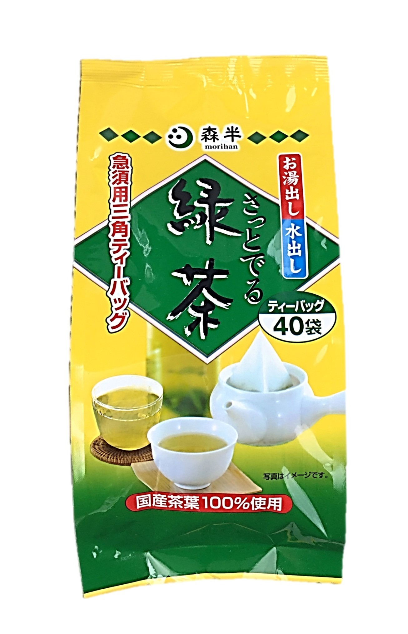 さっとでる緑茶 40袋160g 森半