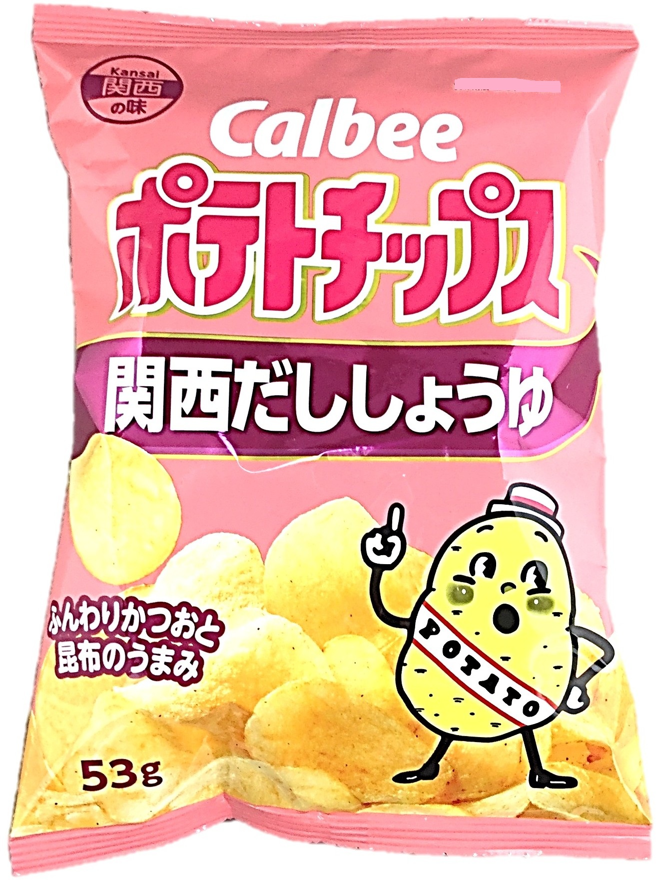 ポテトチップス関西だししょうゆ53g カ