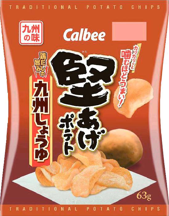 堅あげポテト九州しょうゆ63g カルビー