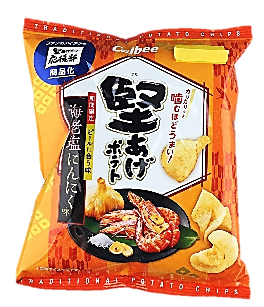 堅あげポテト海老塩にんにく60g カルビ