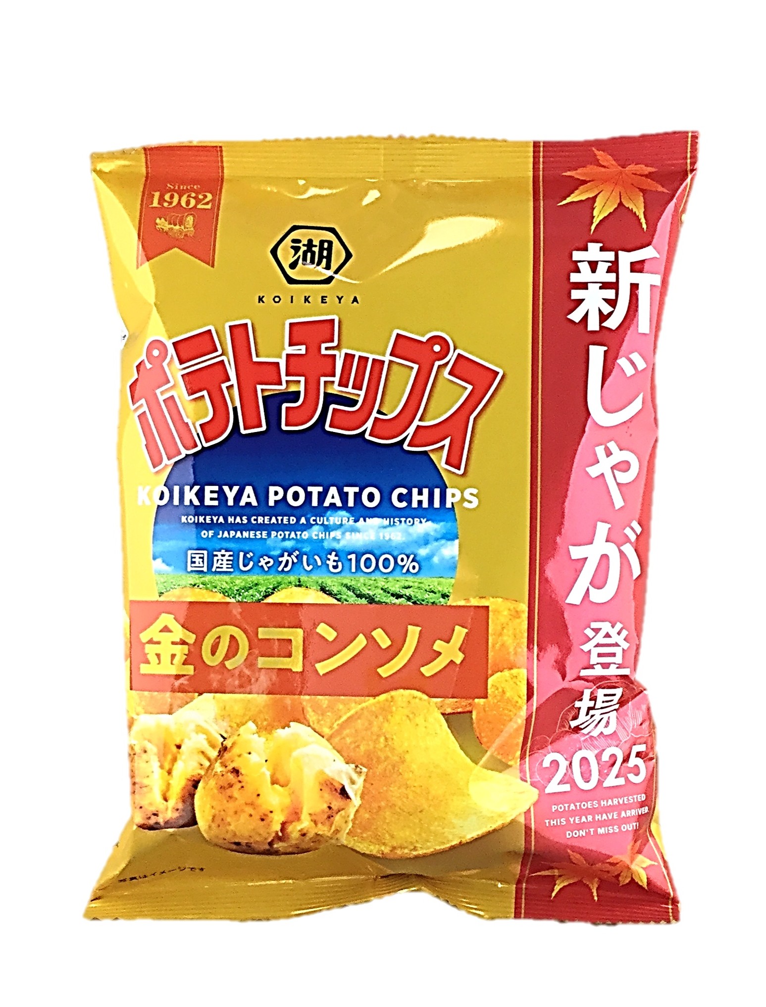 ポテトチップス 金のコンソメ55g 湖池