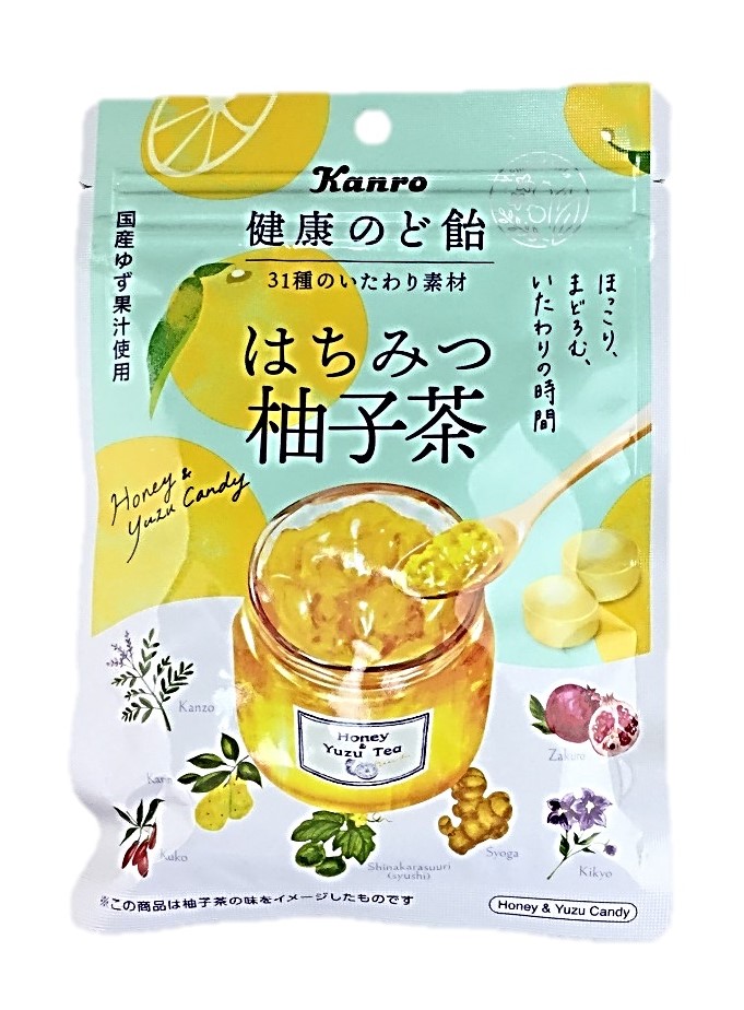 健康のど飴はちみつ柚子茶80g カンロ