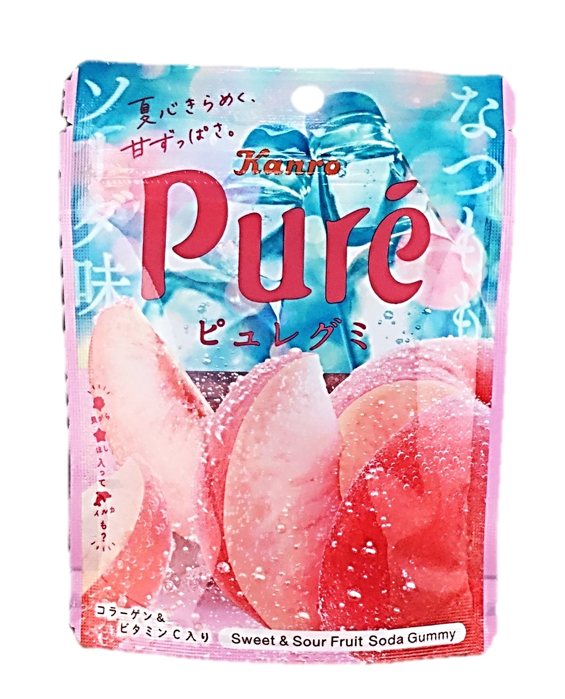 ピュレグミなつももソーダ52g カンロ
