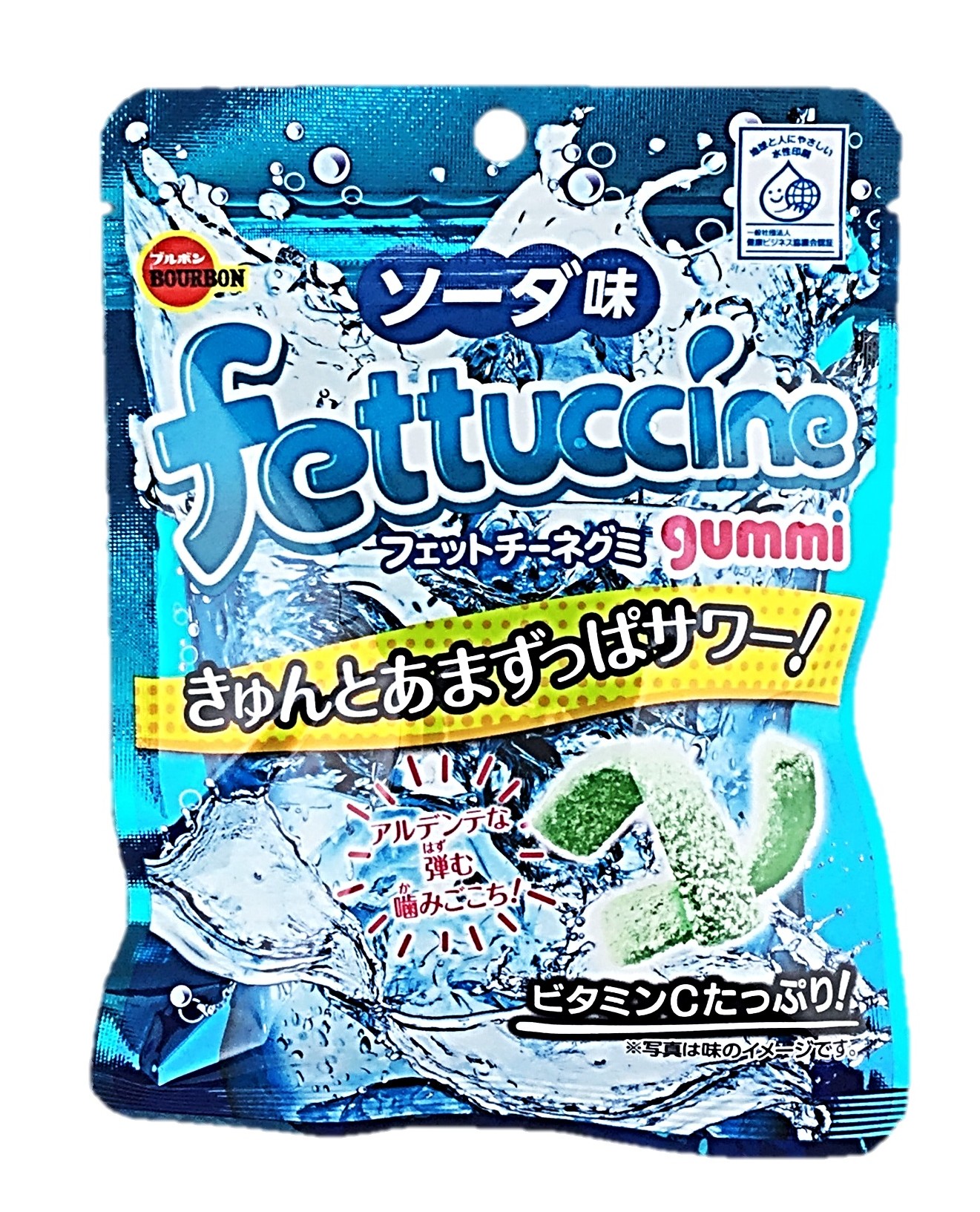 フェットチーネグミソーダ味50g ブルボ