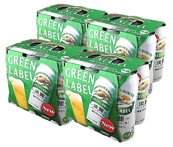 淡麗グリーンラベル500ml×6×4 キ