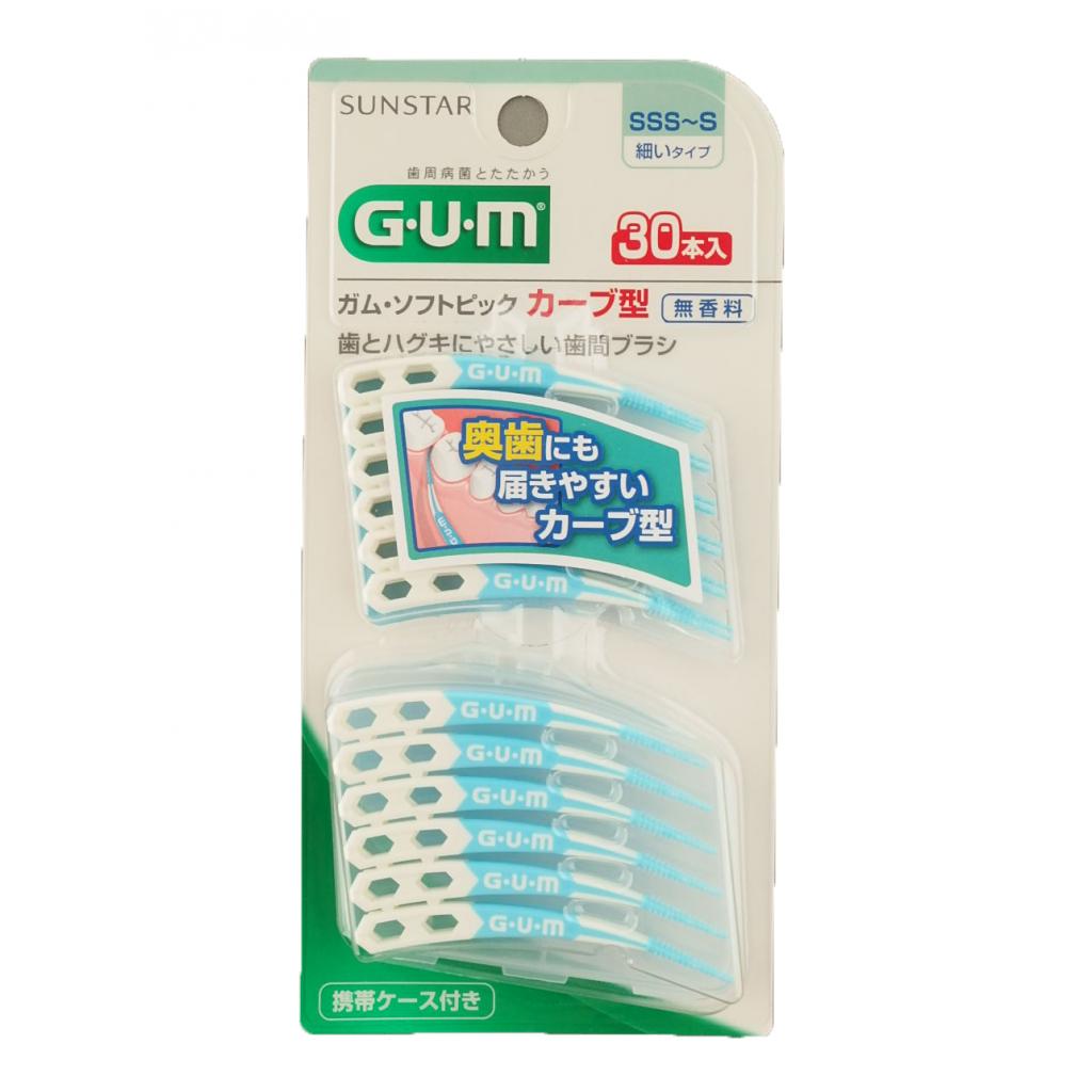 GUM ソフトピックカーブ型SSS~S30本 サンスター