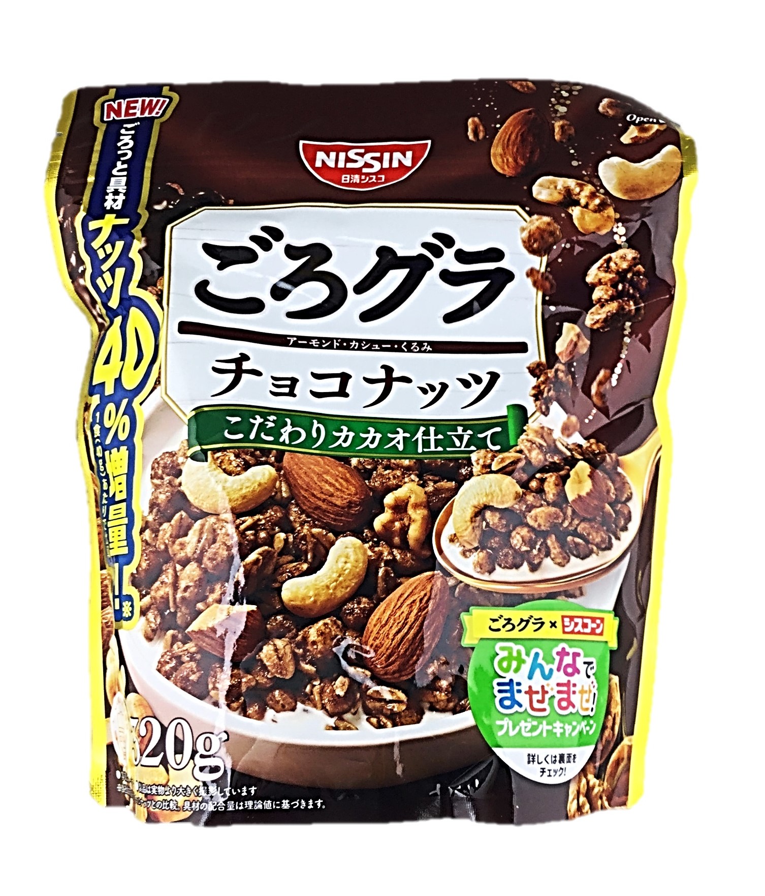 ごろグラ チョコナッツ320g 日清シス