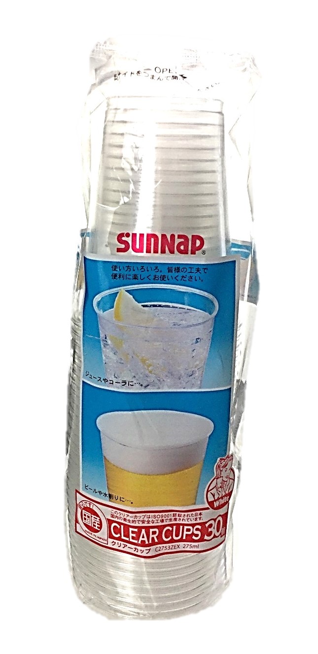 クリアーカップ275ml 30個 サンナップ