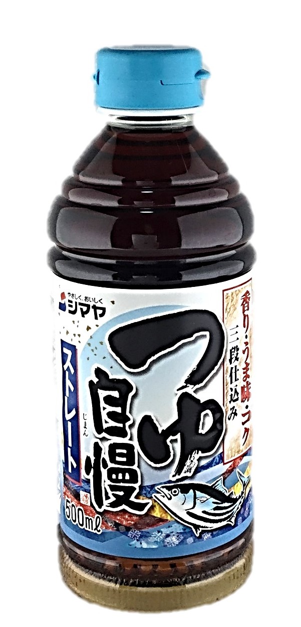 つゆ自慢ストレート500ml シマヤ