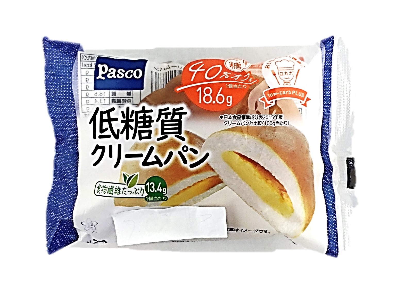 低糖質クリームパン1個 パスコ