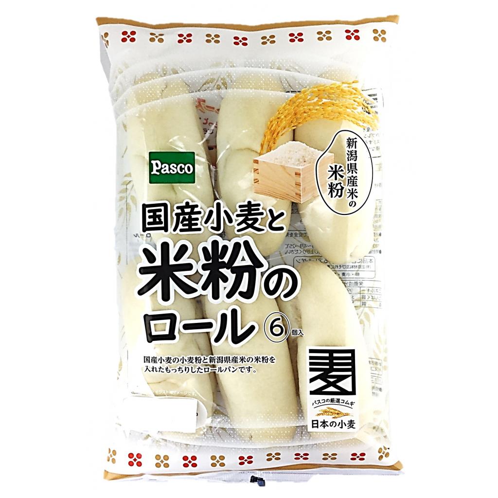 国産小麦と米粉のロール6個 パスコ