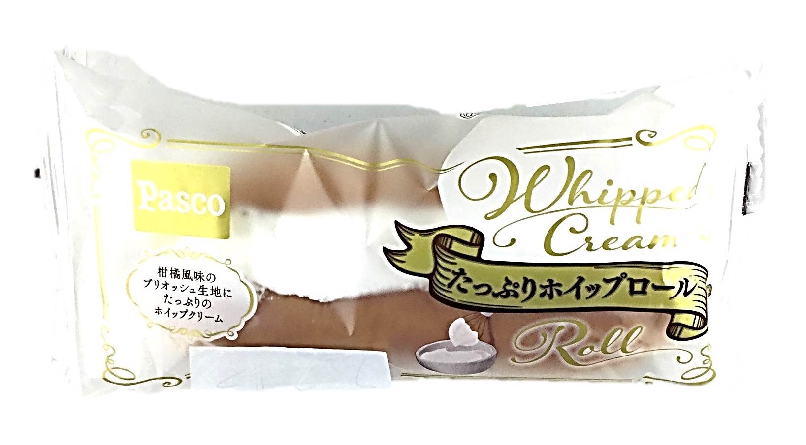 たっぷりホイップロール1個 パスコ