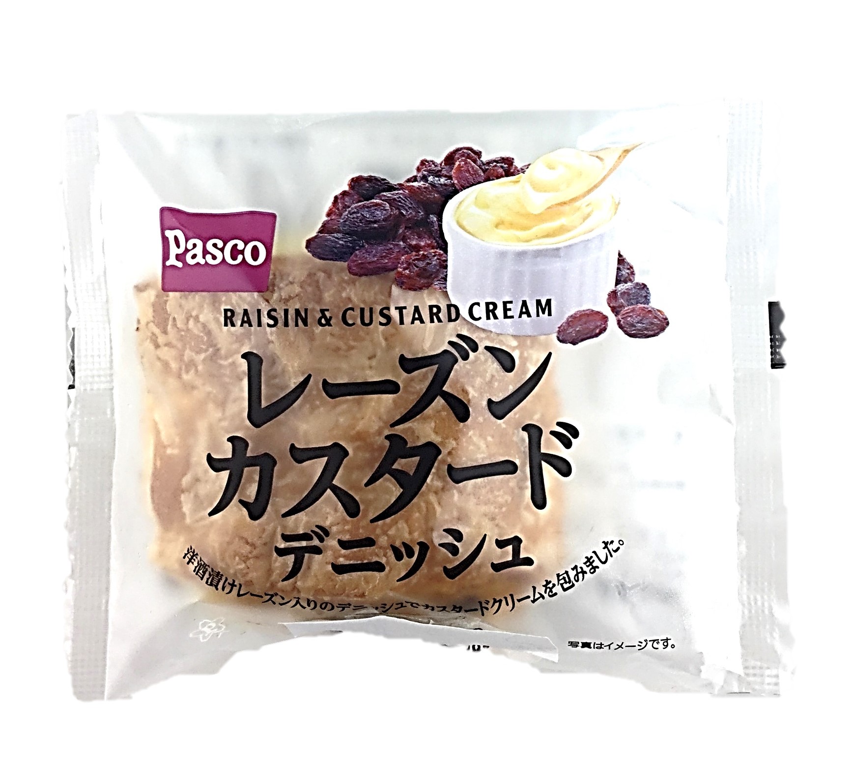 レーズンカスタードデニッシュ1個 パスコ