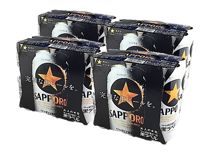 黒ラベル 500ml×6×4 サッポロ