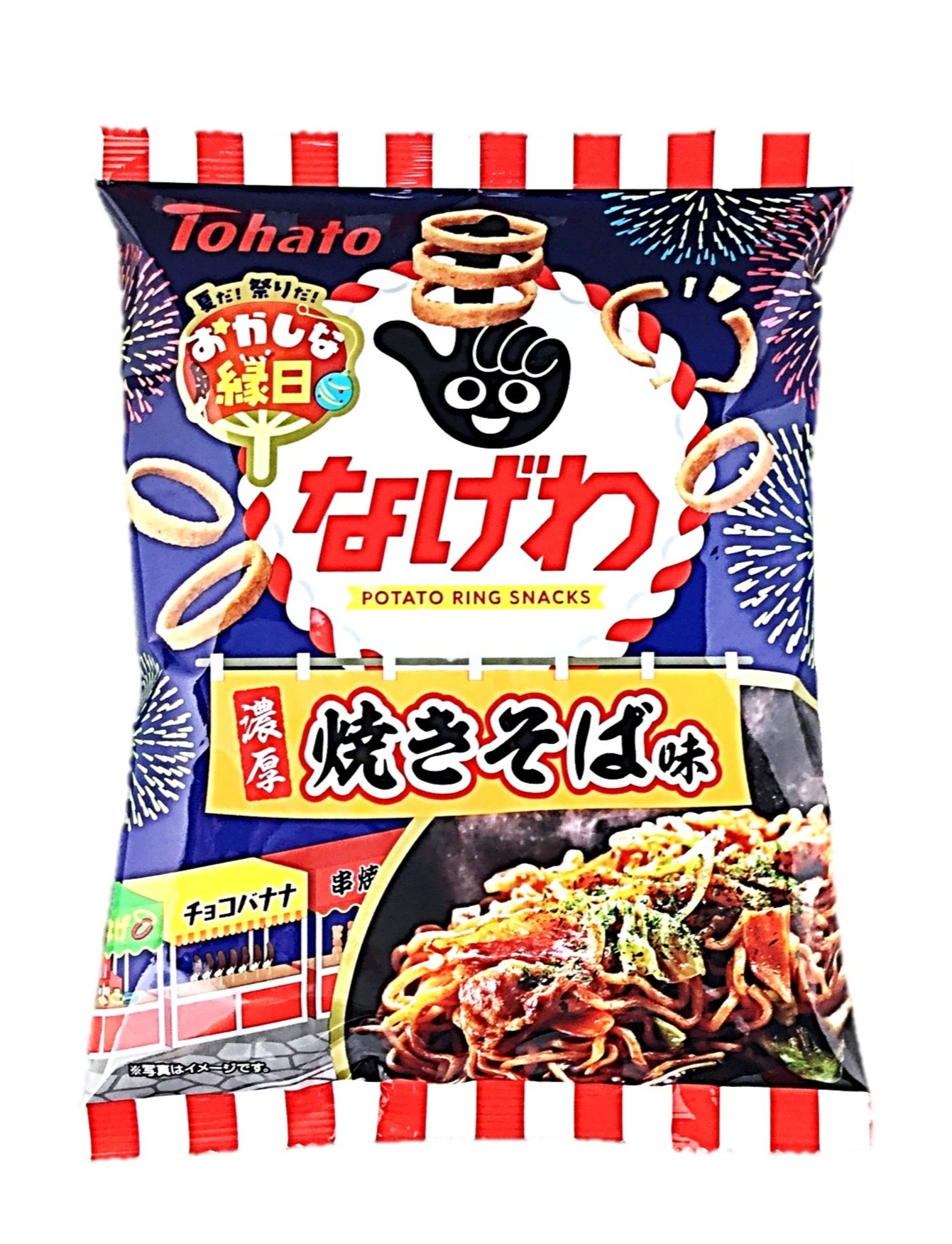 おかしな縁日なげわ焼きそば味51g 東ハ