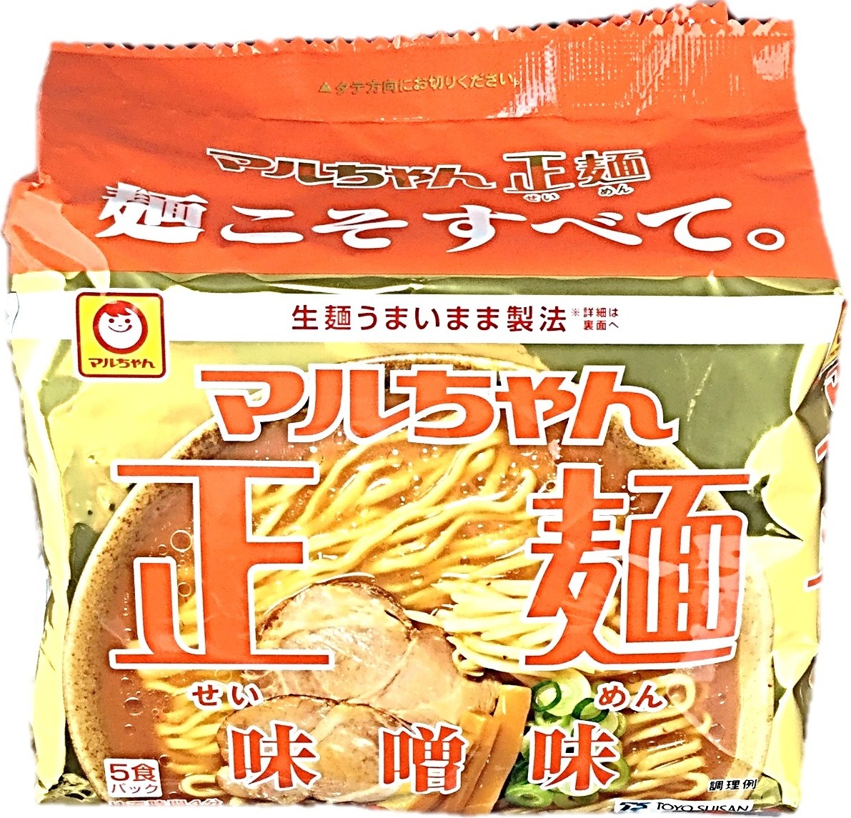 マルちゃん正麺 味噌味 108g×5 東洋