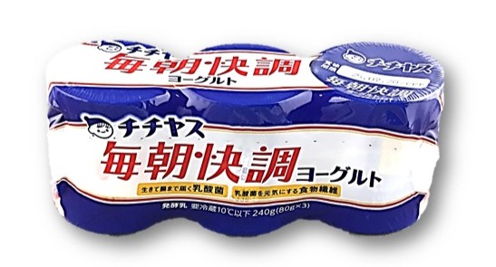 毎朝快調ヨーグルト80g×3 チチヤス