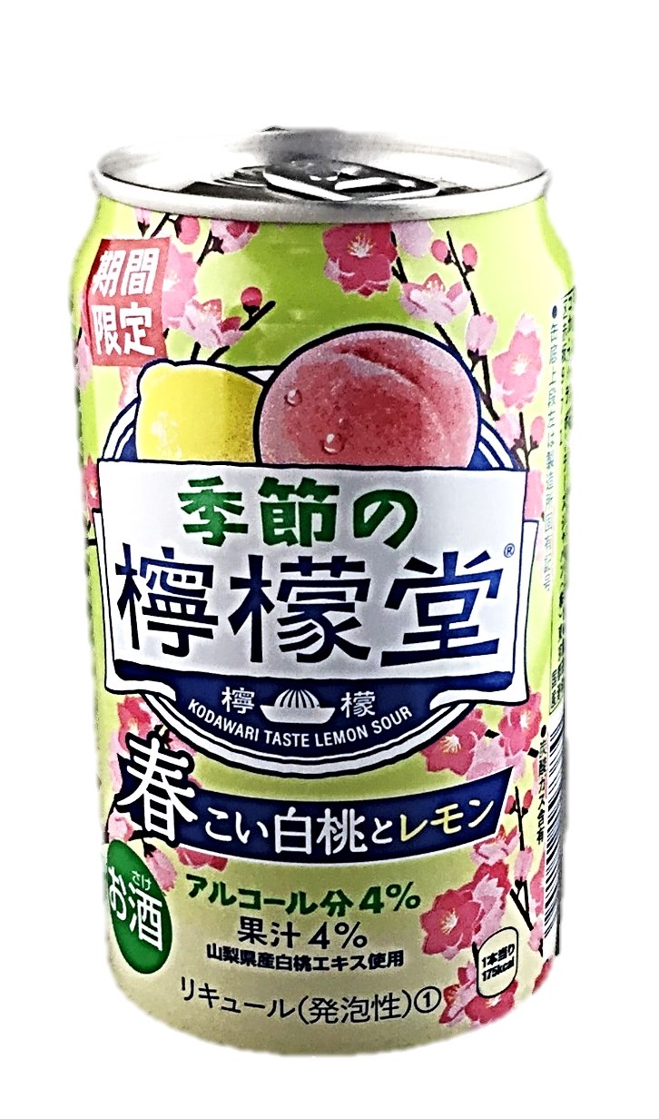 季節の檸檬堂 春こい白桃とレモン350m