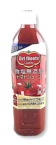 食塩無添加トマトジュース800ml デル