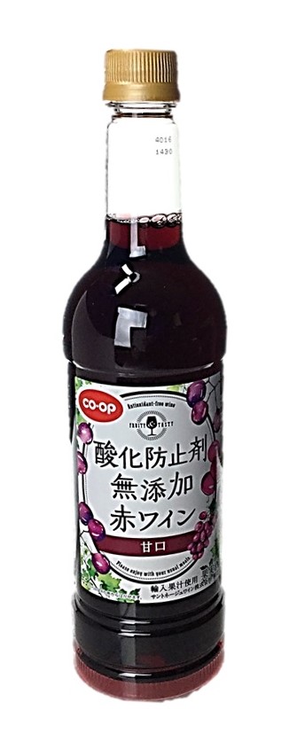 酸化防止剤無添加赤ワイン(甘口)720m