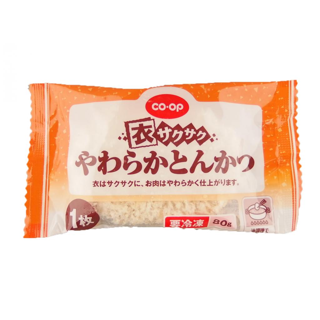 衣サクサクやわらかとんかつ1枚(80g) コープ