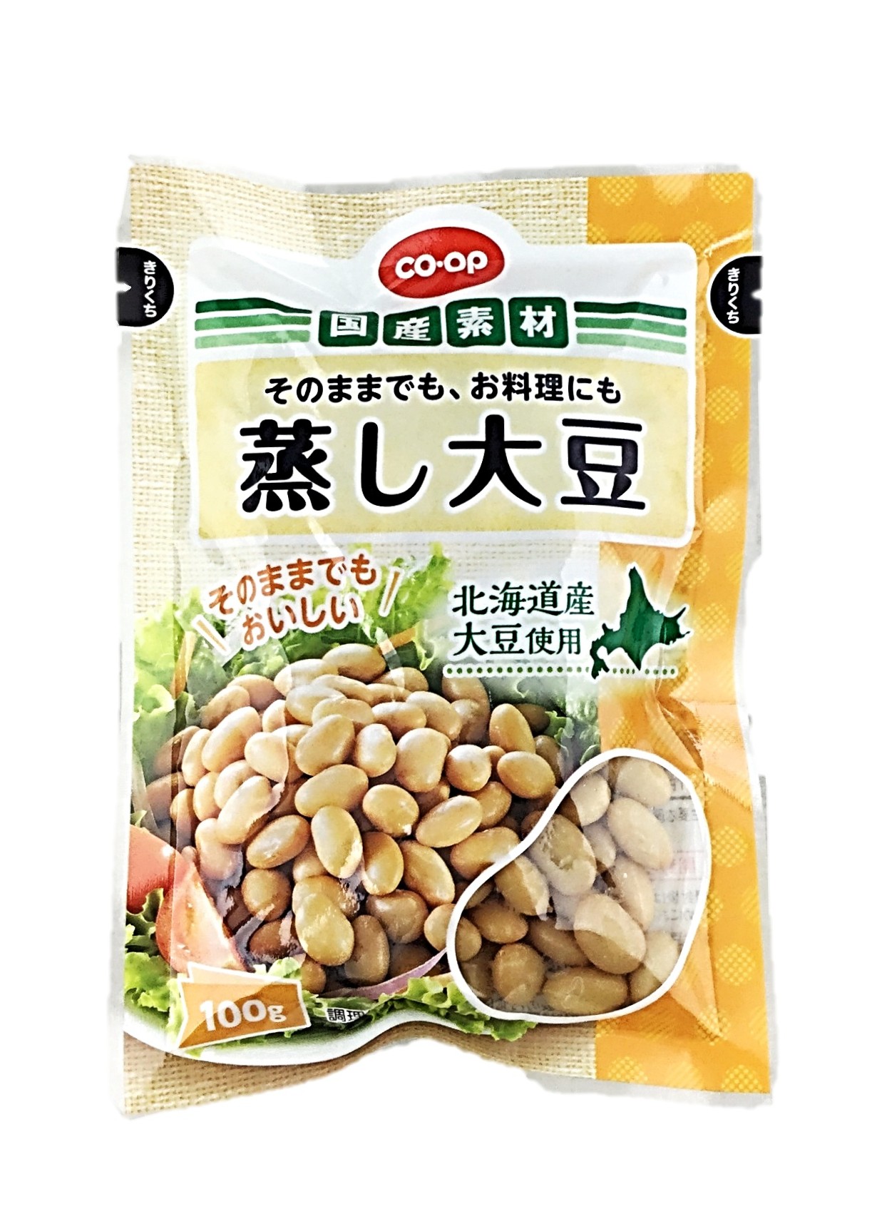 蒸し大豆100g コープ