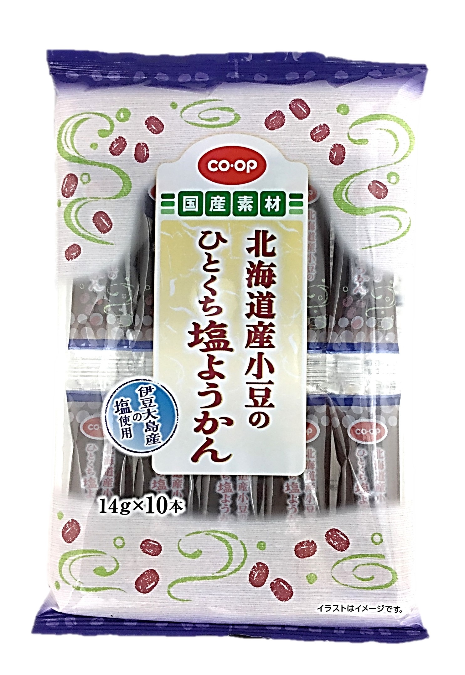 北海道産小豆のひとくち塩ようかん14g×