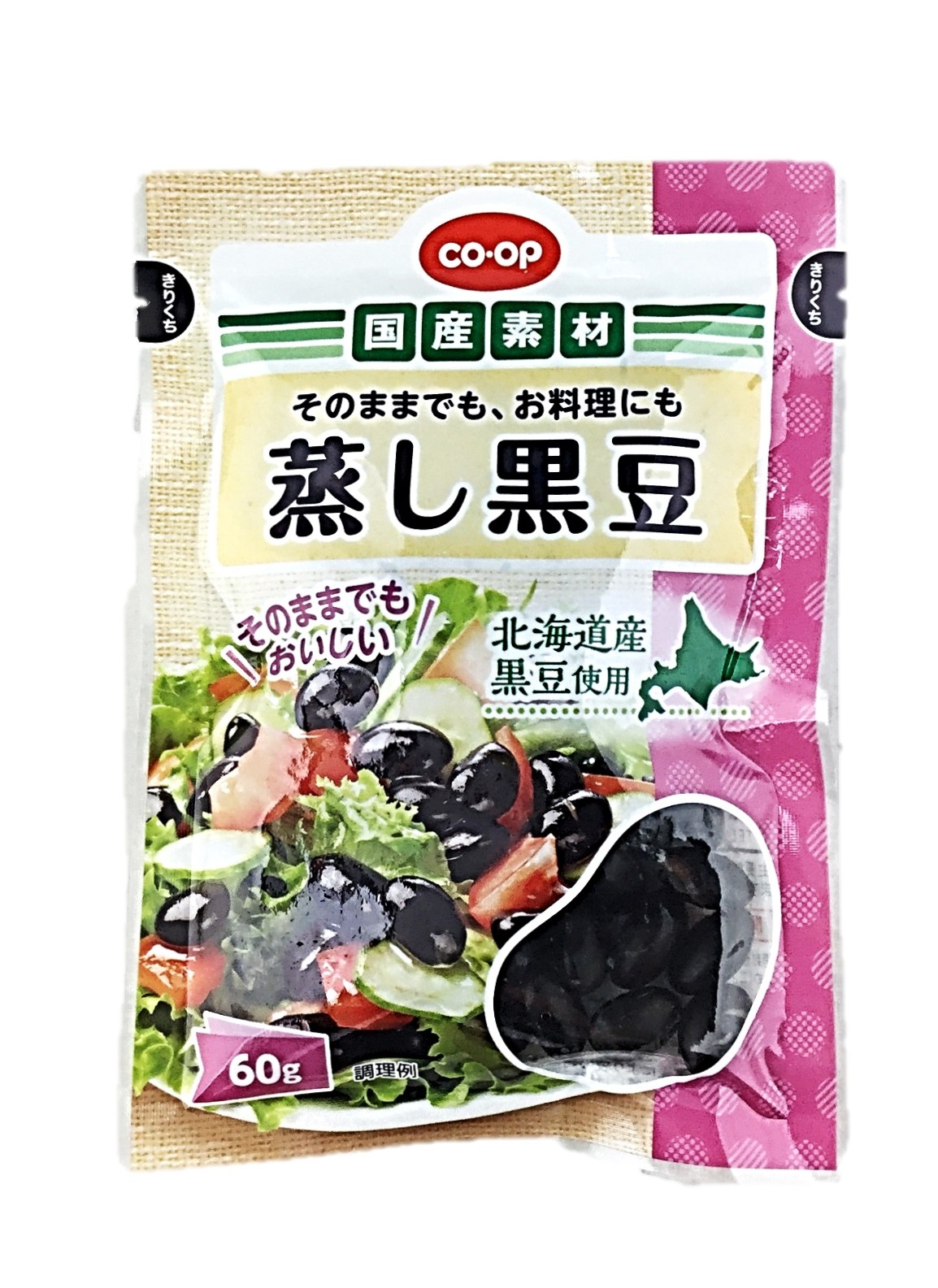 蒸し黒豆60g コープ