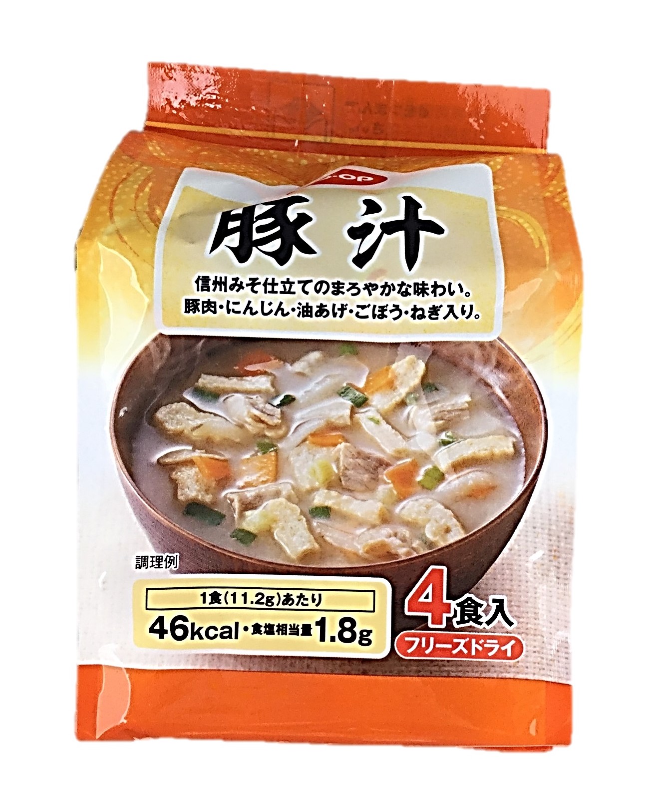 豚汁4食入 コープ