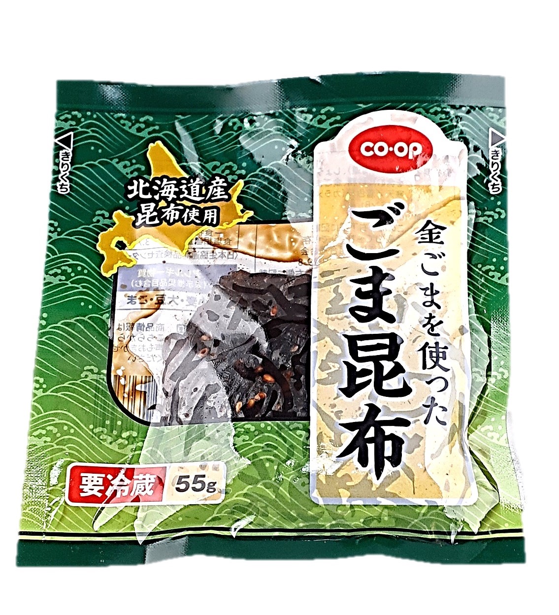 金ごまを使ったごま昆布55g コープ