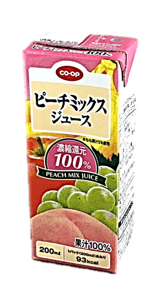 ピーチミックスジュース200ml コープ