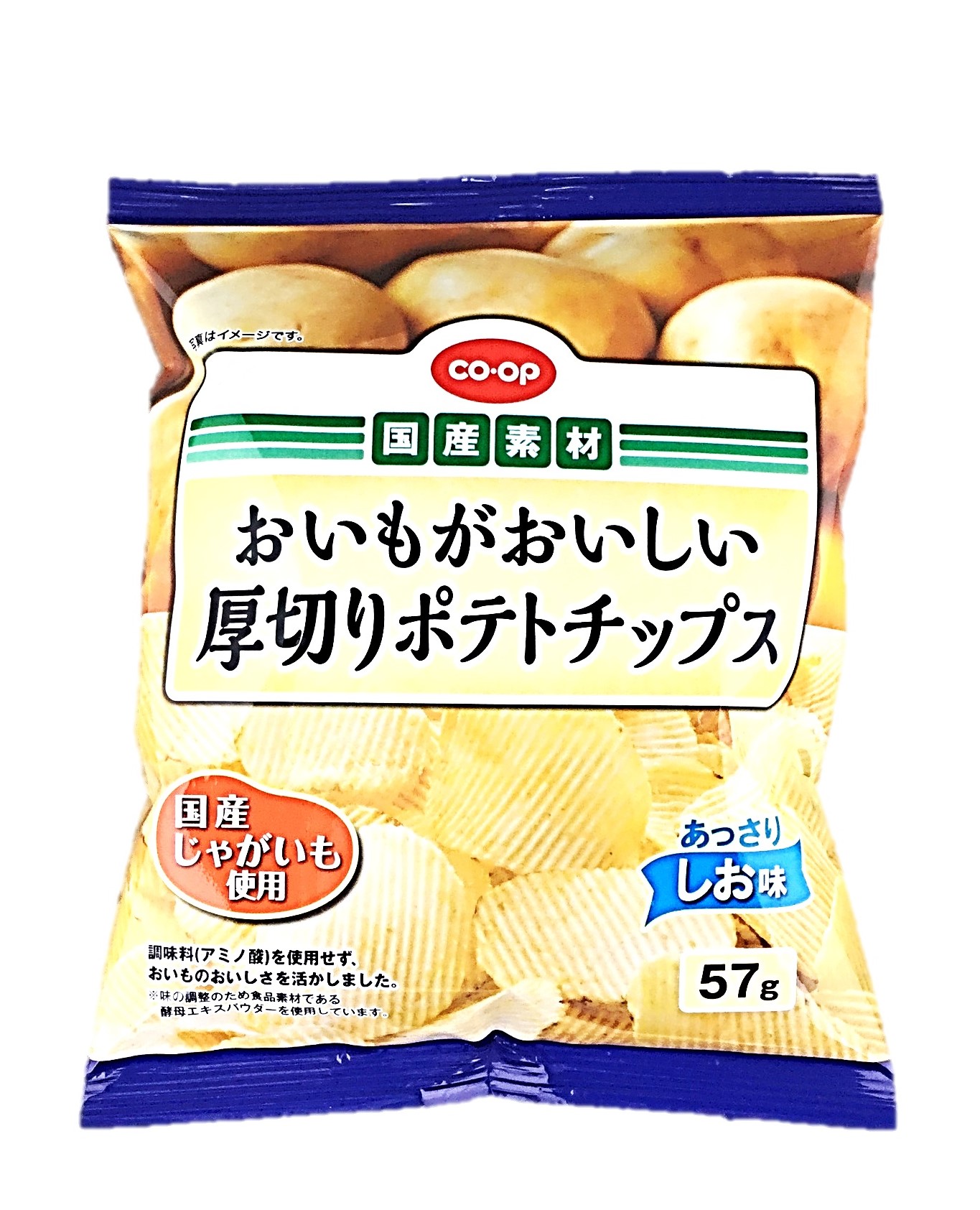 おいもがおいしい厚切りポテチ国産しお味5